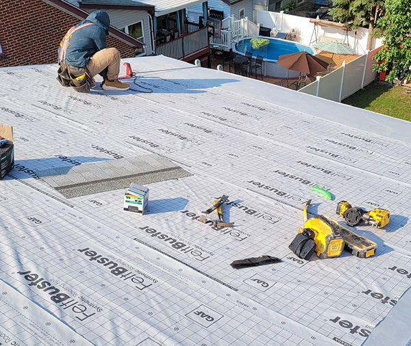 roof underlayment repair