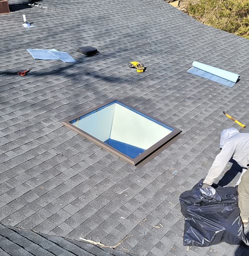 skylight roof chimney